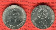 DDR 20 Mark Silbergedenkmünze Gedenkmünze 225. Todestag Georg Friedrich Händel