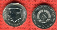 DDR 20 Mark Silbergedenkmünze Gedenkmünze 500. Geburtstag Thomas Müntzer