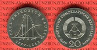 DDR 20 Mark Silbergedenkmünze Gedenkmünze 200. Geburtstag Carl Friedrich Gauß