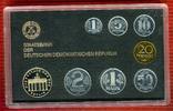 DDR, GDR Eastern Germany Kursmünzensatz 1 Pfennig bis 5 Mark Brandenburger Tor PP
