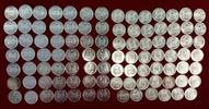 DDR Lot von 97 Medaillen Silbermedaillen - 3 verschiedene Typen - 97 Stück insgesamt