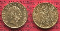 Sachsen, German Empire Kingdom of Saxonia 20 Mark Goldmünze König Albert Kursmünze Circulation Coin