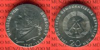 DDR 20 Mark Silbergedenkmünze Gedenkmünze 200. Geburtstag Wilhelm von Humboldt