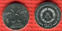 DDR 20 Mark Silbergedenkmünze Gedenkmünze 500. Geburtstag von Lucas Cranach