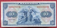 Bundesrepublik Deutschland Berlin 10 DM Deutsche Mark Kopfgeld Kopfgeld B-Perforation Berlin Perforation -