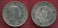 Sachsen 5 Mark Silbermünze Friedrich August III.