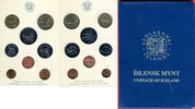 Island KMS 5 Aurar bis 100 Krónur 8 Münzen Coinage of Iceland