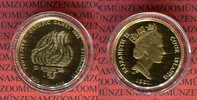 Cook Islands 250 Dollars Goldmünze ca. 1/4 Unze Olymische Spiele Barcelona Albertville 1992 PP Olympisches Feuer