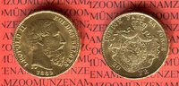 Belgien 20 Francs Franken Goldmünze Leopold II. französ. Inschrift Roi des Belges Key Date low mintage