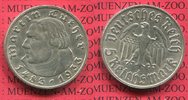 III. Reich 5 Reichsmark Silbermünze 450. Geburtstag von Martin Luther
