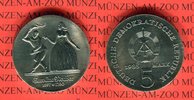 DDR 5 Mark Neusilber Gedenkmünze 225. Todestag Caroline Neuber