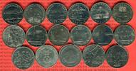DDR 115 Mark ( 11x 5 Mark, 6x 10 Mark) DDR Lot 17 Münzen