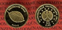 Deutschland BRD 20 Euro Goldmünze 1/8 Unze Buche