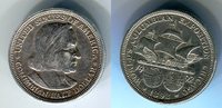 USA 1/2 Dollar Commemorative Coin Worlds Columbian Exposition, Segelschiff