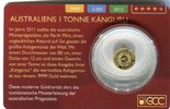 Kongo, Republik 100 Francs Minigoldmünze Feier der Rekordmünze "Kangaroo"