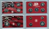 USA Set 1,91 Dollar (5x0, 25, 1x0, 5, 1x0, 01, 1x0, 1, 50 State Quaters Set 1999 Foto