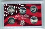 USA Set 1,25 Dollar (5x0,25 Dollar) 50 State Quaters Set 2005 Foto