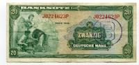 Bundesrepublik Deutschland Berlin 20 DM Deutsche Mark 1948 Währungsreform Currency Reform Kopfgeld B
