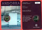 Andorra 2 Euro Gedenkmünze 30 Jahre Volljährigkeit mit 18 -