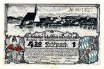Wertbestaendiger Notgeldschein Vier Goldmark Zwanzig Goldpfennig Ein Dollar Reichsfinanzministerium Bezirk Laufen -