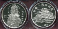 China, Volksrepublik 10 Yuan The Kuan Yin Buddha Barmherzigkeit Guanyin with Mirror Top POP -