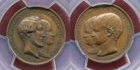 Frankreich Bronzemedaille Herzog von Orleans Helene Mecklenburg Schewrin -