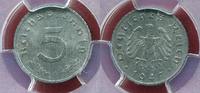 Germany Allied Occupation Alliierte Besetzung 5 Pfennig Ohne Hakenkreuz without Swastika -