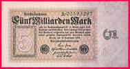 Deutsches Reich 5 Milliarden Mark Reichsbanknote 10.09.1923, Deutschland Inflation 1919-1924, Serie A -
