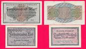 Deutsches Reich 550.000 Mark Lot Bayerische Banknoten a 50.000 und 500.000 Mark, August 1923 -