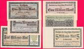 Deutsches Reich 26 Millionen Mark Lot von drei Gutscheinen der Bayerischen Staatsbank 1. August 1923 -