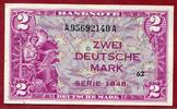 Bundesrepublik Deutschland 2 DM Banknote Deutsche Mark 1948 Kopfgeld -