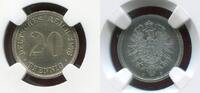 Kaiserreich 20 Pfennig Silber kleiner Adler -