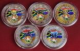 Südafrika Set von 5 Medaillen Friends of South Africa - The Baby Five -