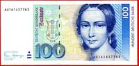 Bundesrepublik Deutschland 100 Deutsche Mark AU16...N3 Clara Schumann -