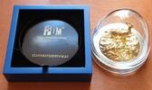 Gabun 2000 Francs CFA 2014 Full Dimensional Coin Springbock Dreidimensional mit Box und Zert. Milchf