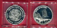 Frankreich 10 Euro Silbergedenkmünze Winterspiele Ski Alpin -