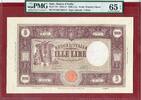 Italien Italy 1000 Lire 1943 Rare in This Quality Banca d`Italia I, PMG 65 Gem Unc