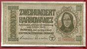 200 Karbowanez Banknote 1942 Besatzung II. Weltkrieg Ukraine Besatzung II. Weltkrieg Ukraine 200 Karbowanez Rowno 10.3.1942 gute III  überdurchsc...