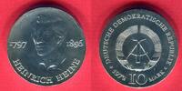 DDR 10 Mark Gedenkmünze 175. Geburtstag Heinrich Heine -