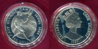 Cook Islands 50 Dollars Silbermünze Olympische Spiele Seoul 1988 Fackelläufer -