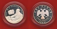 Russland Russia 2 Rubel Roubles Pavlov am Schreibtisch 150. Geburstag -