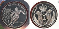 Niue 5 Dollars World Cup, USA 94,Fußball Weltmeisterschaft -