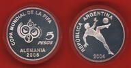 Argentinien 5 Pesos FIFA - XVIII. Fußball-Weltmeisterschaft in Deutschland -