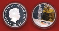 Australien 1 Dollar Silbermünze - 1 oz Proof Fine Silver Coin Tobruk FAMOUS BATTLES 1941 - BERÜHMTE SCHLACHTEN -