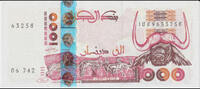Algerien 1000 Dinars 1998 Büffel Kassenfrisch