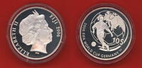 Fiji, Fidschi 10 Dollars Silbermünze FIFA WM Fußball - Weltmeisterschaft 2006 in Deutschland -