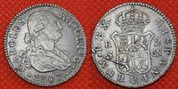 Spain Spanien 2 Reales Sevilla Charles Carlos Karl IV. -