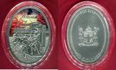 Fiji 10 Dollar Silber & Farbauflage Oval Gladiatrix - Serie Gladiator -