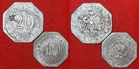 Notgeld Schwarzburg Sondershausen 10 und 20 Pfennig Kriegsnotgeld Offizielles Staatliches Notgeld Erhaltung Condition ! -