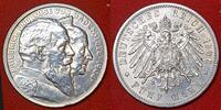 Baden 5 Mark Silbermünze Kaiserreich Goldene Hochzeit des Großerzogspaares -